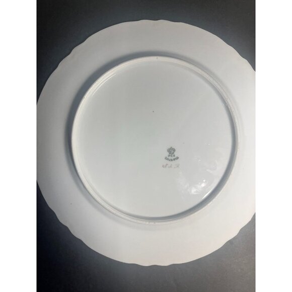 Antique Rex Bavaria Scalloped Gold Edge Dinner Plates Set Of 6 - Picture 4 of 5